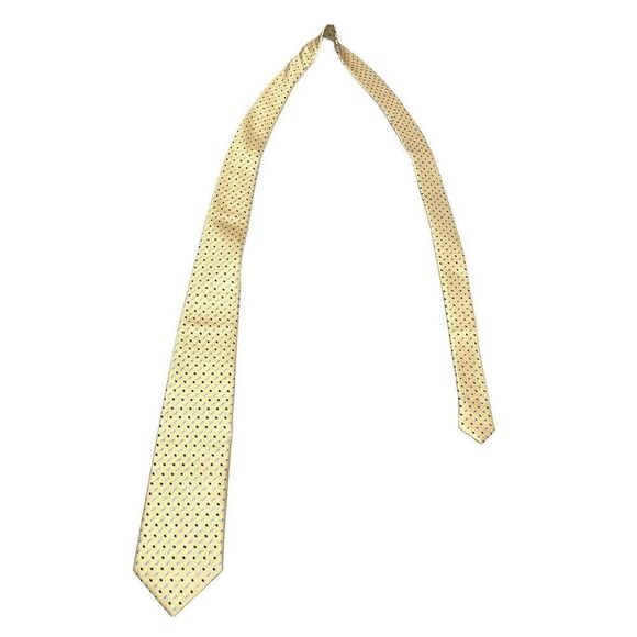 Clericci Spring Colors Striped Neck Tie Blue Yellow Colorful Polyester Bright - Picture 7 of 8